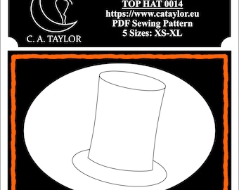 Extra Tall Top Hat - Digital Sewing Pattern