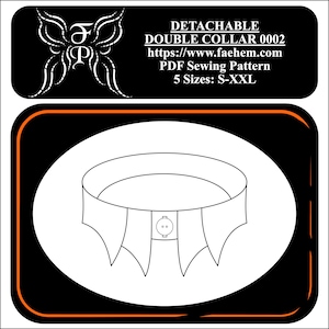 Detachable Double Collar - Digital Sewing Pattern