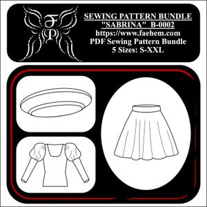 Sabrina - Digital Sewing Pattern Bundle