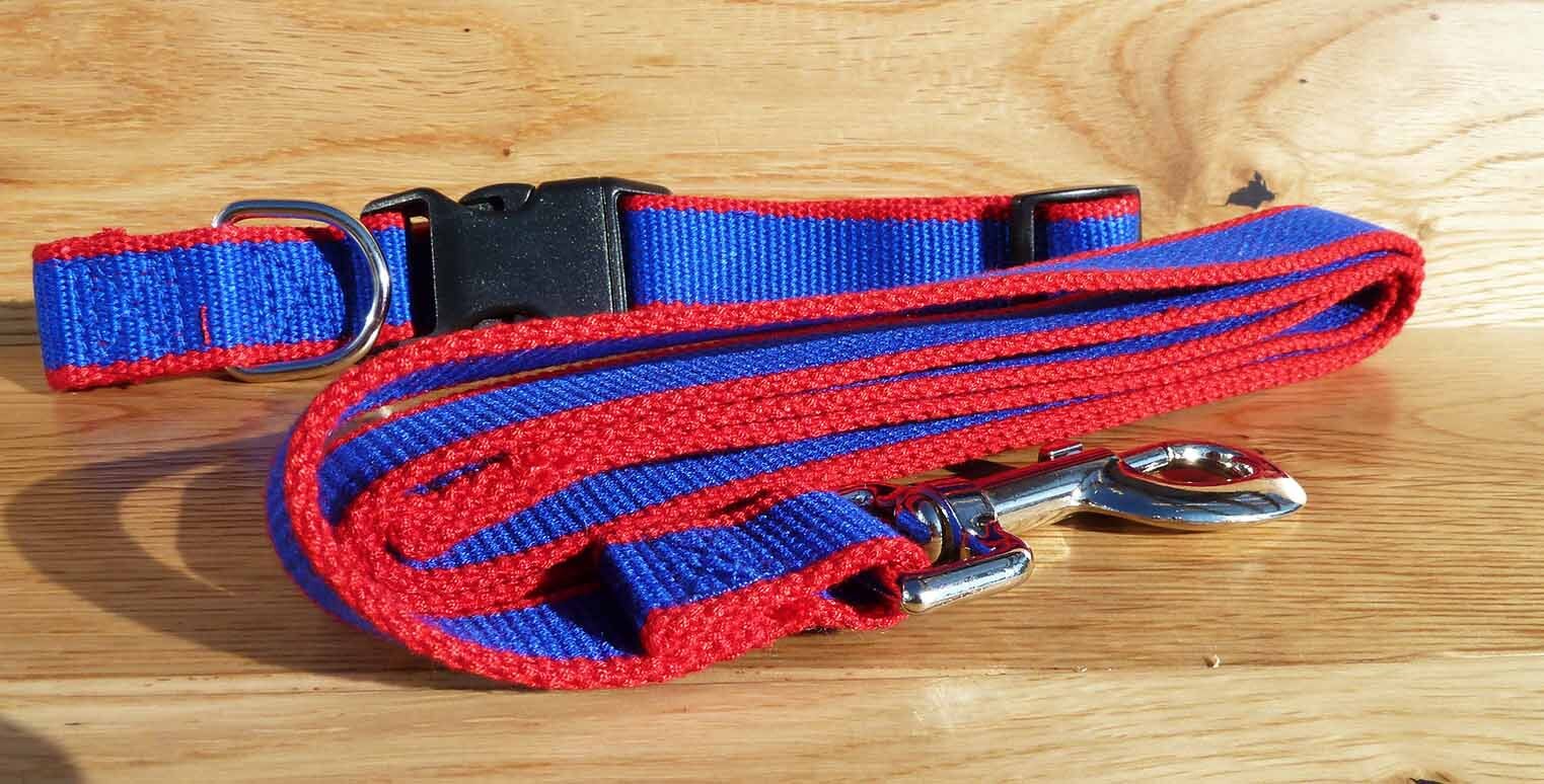 Personalised Dog Collar and lead set made from Bamboo Fibre. Etsy