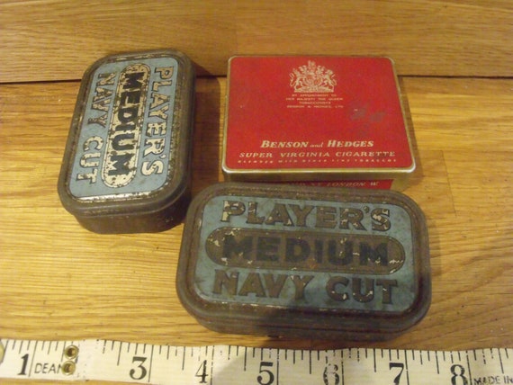 A Trio of Vintage Tobacco Tins 1950s NAAFI H M Forces
