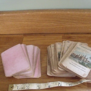Vintage Card Game 1900s Flags, Countries, Cities