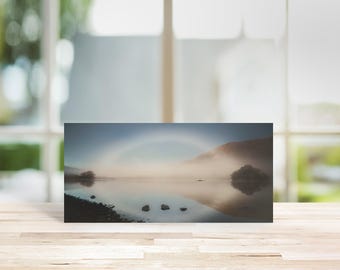 Lake District Greeting Card • Fogbow over Rydal Water