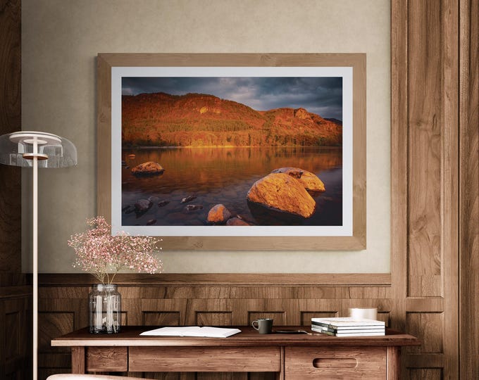 Lake District Fine Art Photograph • Walla Crag from Calf Close Bay • Unframed Print