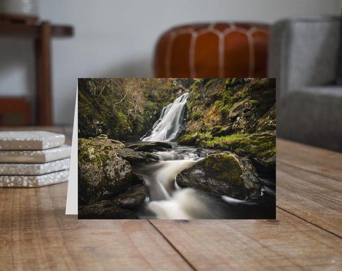 Lake District Greeting Card • Forces Falls