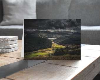 Scotland Greeting Card • Tweedsmuir and Talla Reservoir
