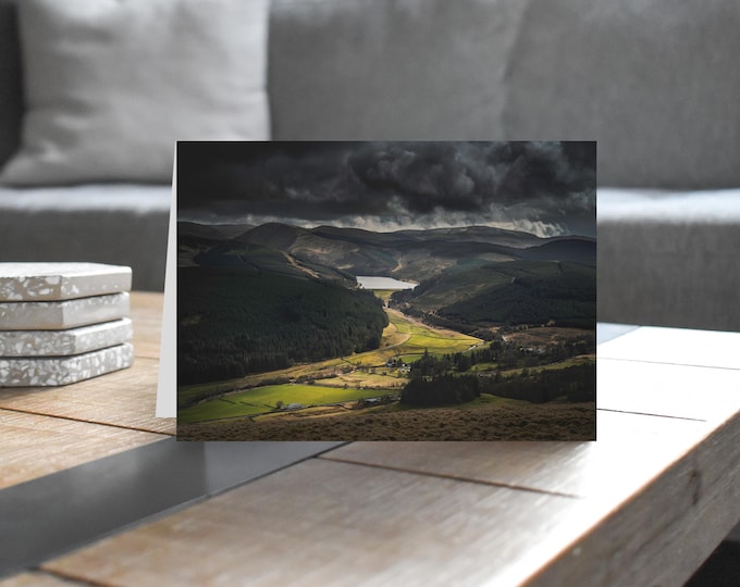 Scotland Greeting Card • Tweedsmuir and Talla Reservoir