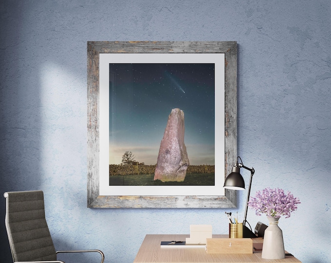 Vale of Eden Fine Art Photograph • Comet Tsuchinshan–ATLAS over Long Meg • Unframed Print