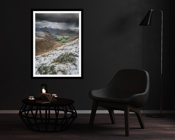 Deepdale from Hartsop above How, Lake District - Photographic Print