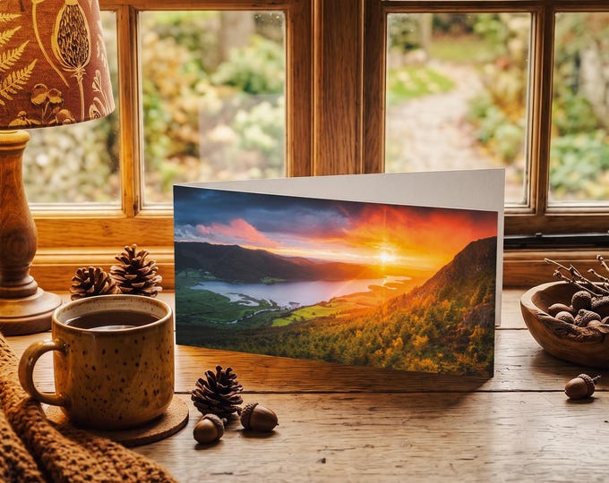 Lake District Greeting Card • Bassenthwaite Lake from Dodd
