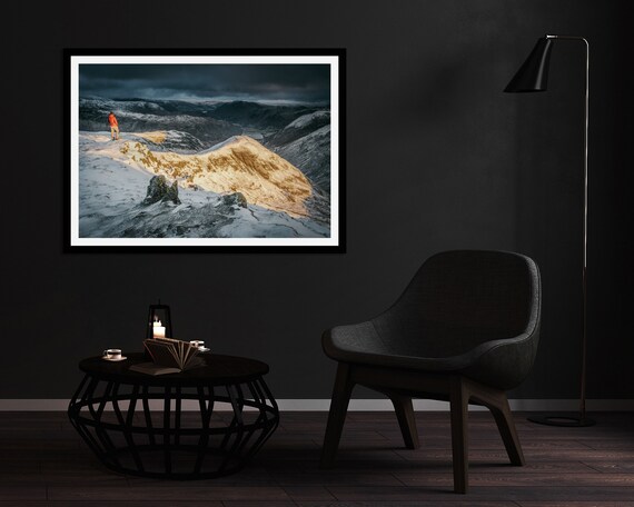 Middle Dodd from Red Screes, Lake District - Photographic Print