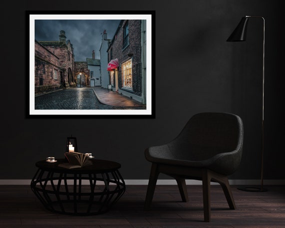 Abbey Gatehouse from Paternoster Row, City of Carlisle - Photographic Print