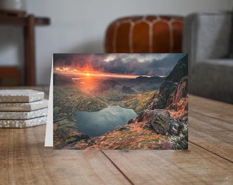 Lake District Greeting Card • Stickle Tarn from Pavey Ark