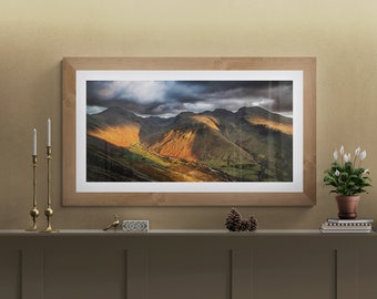 Lake District Fine Art Photograph • Great Gable & Scafell Pike surround Wasdale Head • Unframed Print