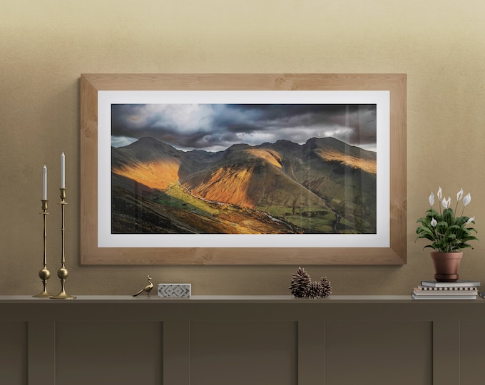 Lake District Fine Art Photograph • Great Gable & Scafell Pike surround Wasdale Head • Unframed Print