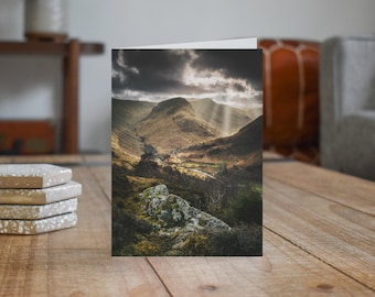 Lake District Greeting Card • Eagle Crag from Great Crag