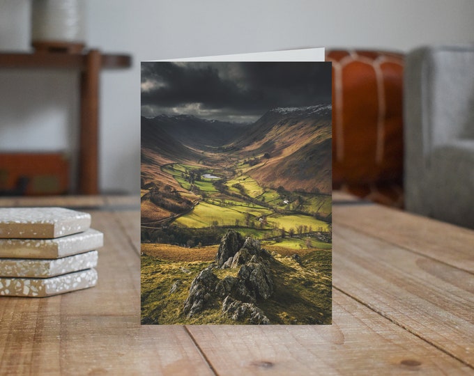 Lake District Greeting Card • Boredale from Hallin Fell