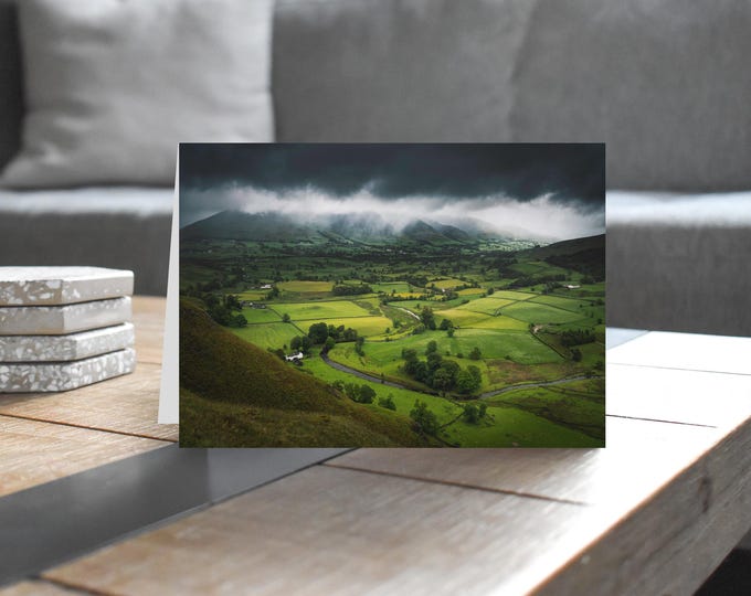 Lake District Greeting Card • Saddleback beyond St John's