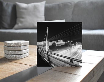 City of Carlisle Greeting Card • Carlisle Castle & Castle Way from Irish Gate Bridge 2