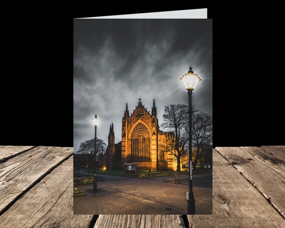 Carlisle Cathedral from Castle Street IX, City of Carlisle - Greeting Card