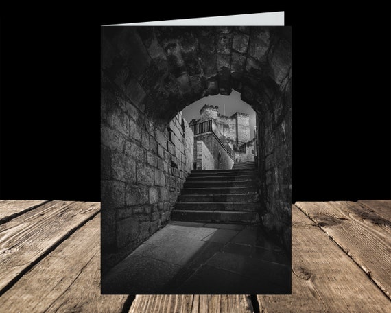 Castle Stairs, Newcastle upon Tyne - Greeting Card