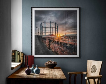 City of Carlisle Fine Art Photograph • No. 4 Gasholder from Rome Street I • Unframed Print