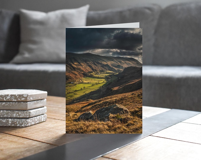 Lake District Greeting Card • St John's in the Vale from High Rigg II