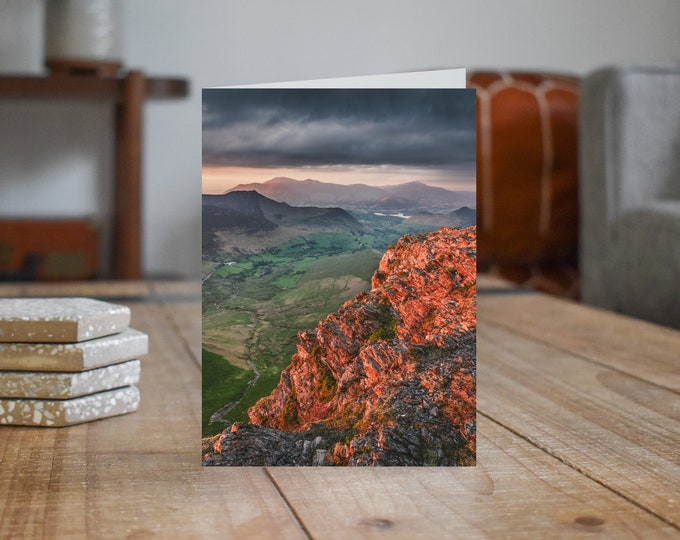 Lake District Greeting Card • Skiddaw & Blencathra beyond Robinson
