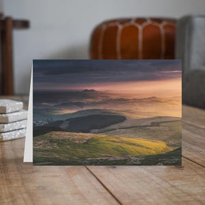 Scotland Greeting Card • Eildon Hills from Skelfhill Pen