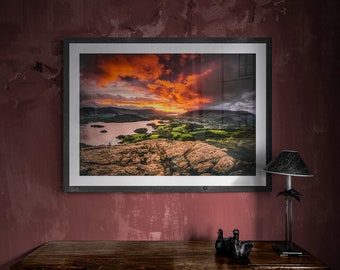 Lake District Fine Art Photograph • Derwentwater from Walla Crag • Unframed Print