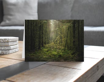 Scotland Greeting Card • Black Esk Forest I