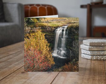Yorkshire Dales Greeting Card • Hellgill Force