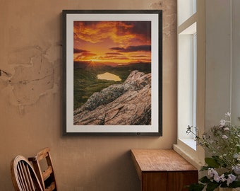 Lake District Fine Art Photograph • Blea Tarn from Standing Crag • Unframed Print