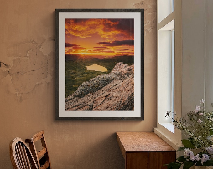 Lake District Fine Art Photograph • Blea Tarn from Standing Crag • Unframed Print