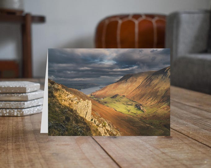 Lake District Greeting Card • Fusedale from Steel Knotts