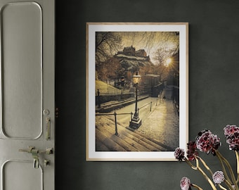 Edinburgh Castle Wall Art • Scotland • Original Photo | Home Decor | Unframed Print