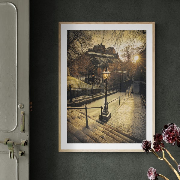 Edinburgh Castle Wall Art • Scotland • Original Photo | Home Decor | Unframed Print