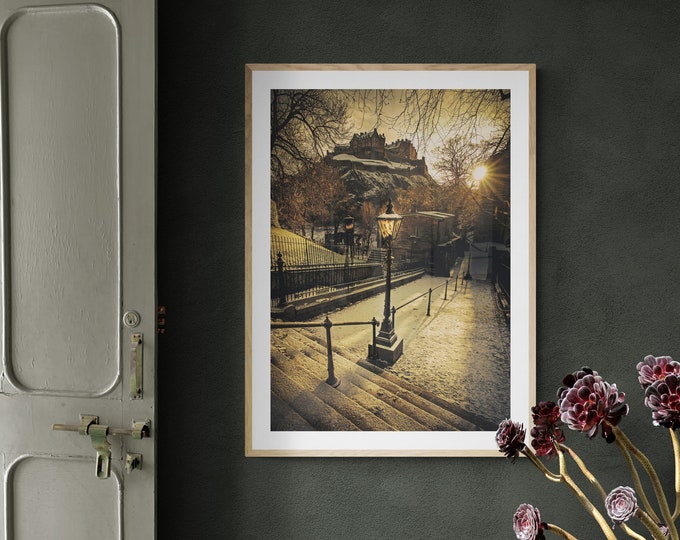 Edinburgh Castle Wall Art • Scotland • Original Photo | Home Decor | Unframed Print