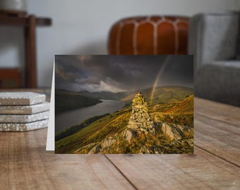 Lake District Greeting Card • Haweswater from Four Stones Hill