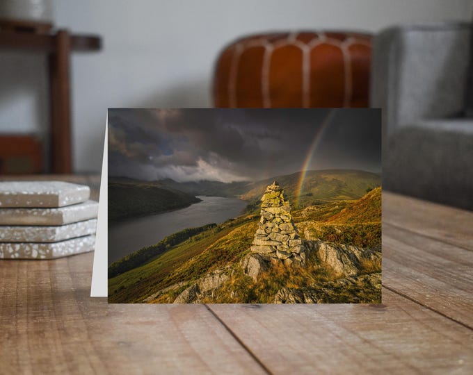 Lake District Greeting Card • Haweswater from Four Stones Hill