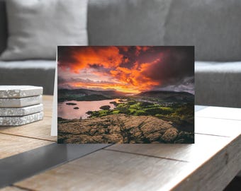 Lake District Greeting Card • Derwentwater from Walla Crag