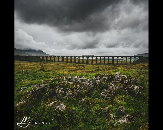 Ribblehead Viaduct from Batty Green I, Settle-Carlisle Railway - Photographic Print