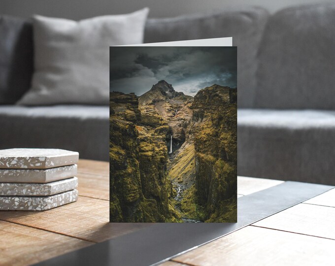 Iceland Greeting Card • Rótarfjallshnúkur above Múlagljúfur