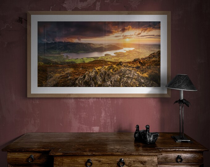 Lake District Fine Art Photograph • Bassenthwaite Lake from Ullock Pike II • Unframed Print