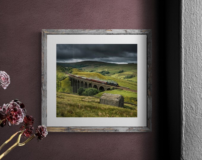 Settle & Carlisle Railway Fine Art Photograph • The Eden Express crosses Arten Gill Viaduct • Unframed Print