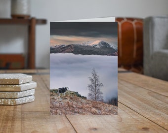 Lake District Greeting Card • St Sunday Crag from Green Hill