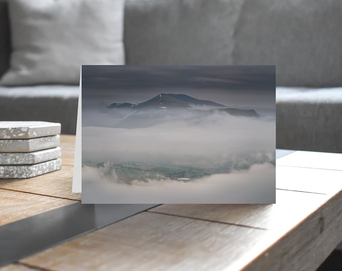 Lake District Greeting Card • Skiddaw beyond Tewet Tarn