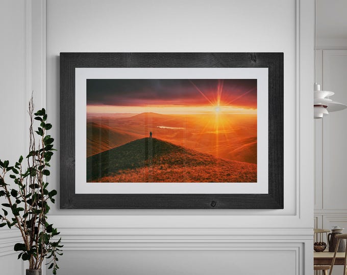 Lake District Fine Art Photograph • Over Water from Meal Fell • Unframed Print