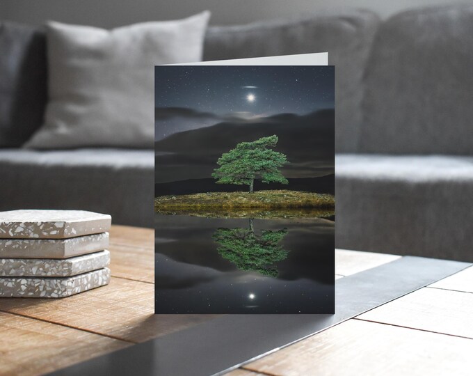 Lake District Greeting Card • Venus from Kelly Hall Tarn