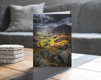 Lake District Greeting Card • Martindale from Hallin Fell